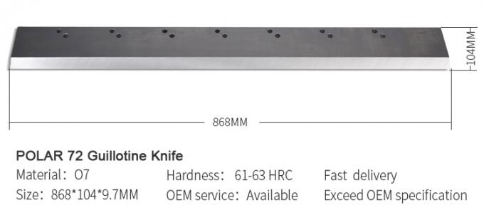 Paper Guillotine Rechte lemmen mes met Polar voor papier snijmachine 0