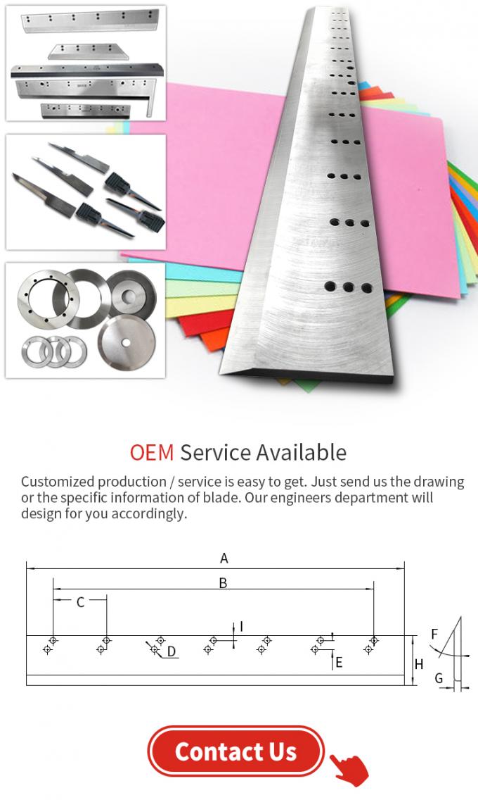 POLAR of aangepaste papier guillotine machine snijblad papier snijmes 7
