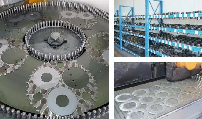 Carbide gegolfde doos snijden kraken cirkelvormige snijmes lemmen voor karton snijmachine schijf 2