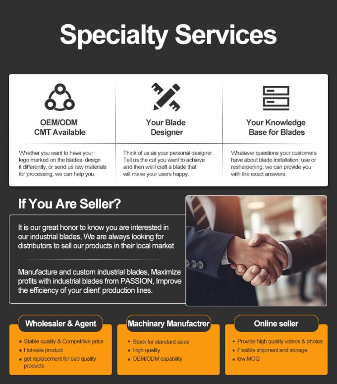 Snijlijn Gegooid papierblad voor het snijden van karton Circulair scheerapparaat Snijmes voor het snijden van papier rollen Machines Blades 2